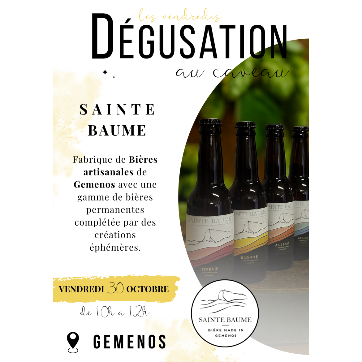 Les vendredis dégustation au caveau