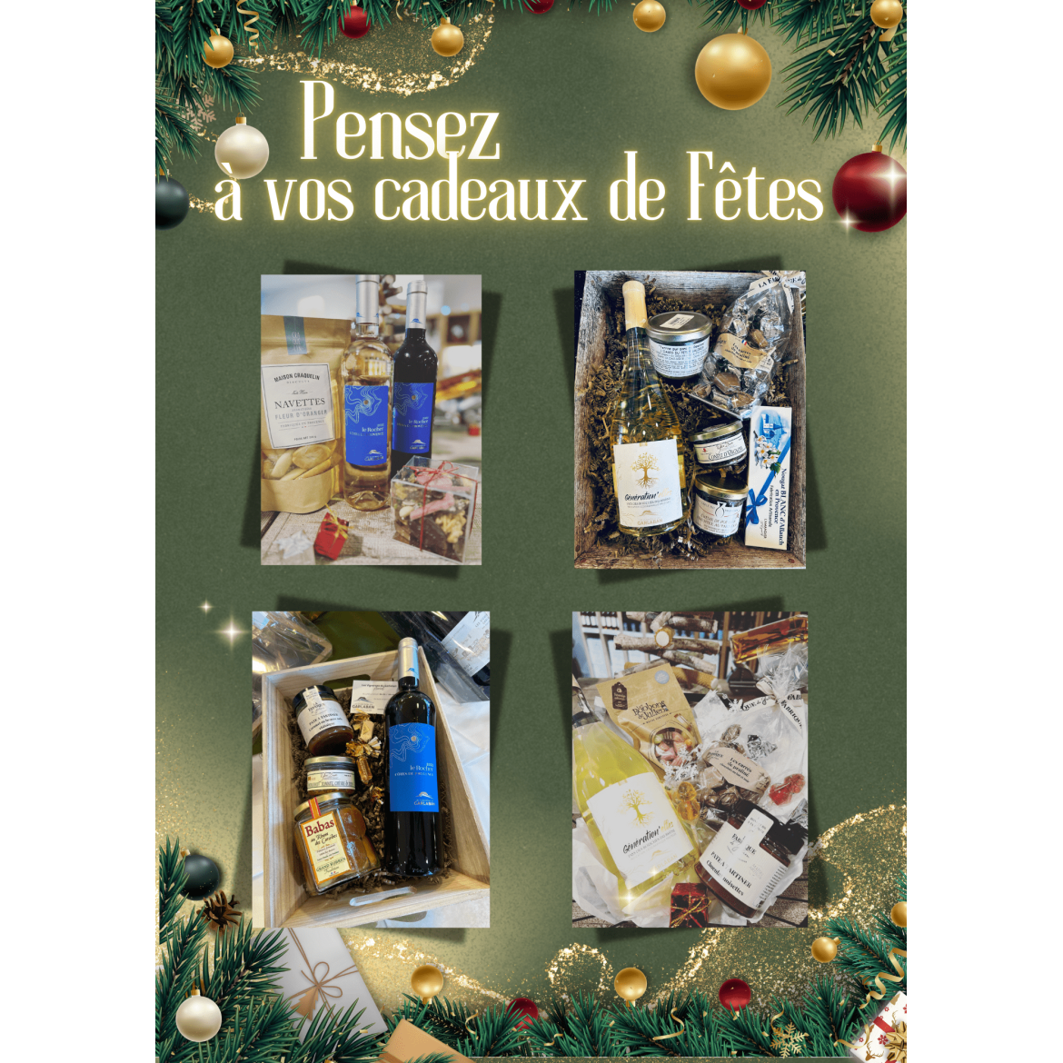 Pensez à vos cadeaux de Fêtes
