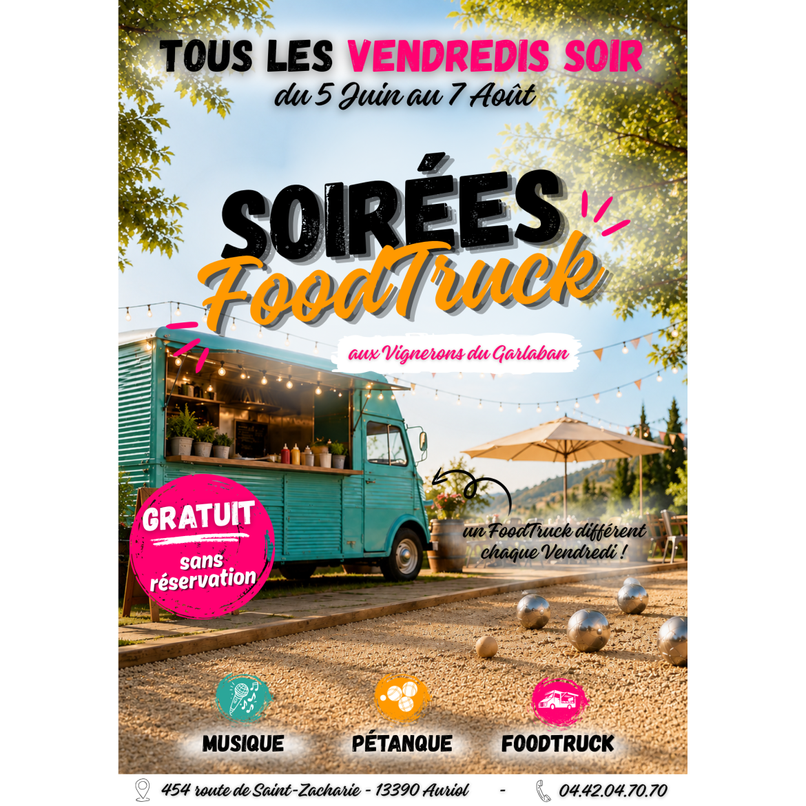 FoodTruck, Musique & Pétanque