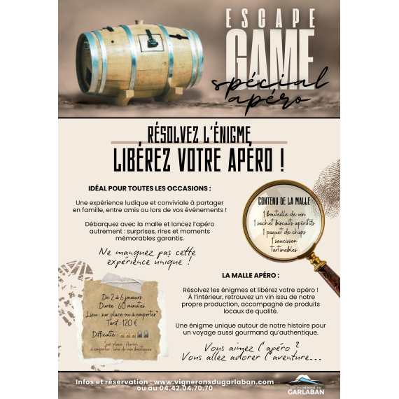 ESCAPE GAME Spécial Apéro