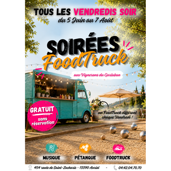 FoodTruck, Musique & Pétanque